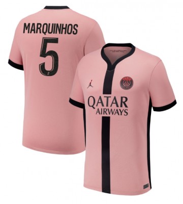 Paris Saint-Germain Marquinhos #5 Tercera Equipación 2024-25 Manga Corta